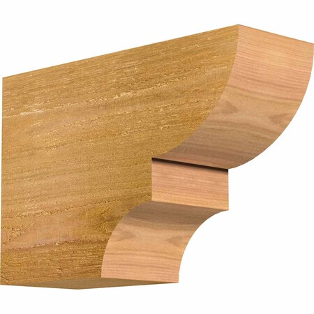 Ekena Millwork Ridgewood Rough Sawn Rafter Tail, Western Red Cedar, 4"W x 8"H x 12"L RFT04X08X12RID00RWR